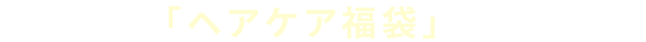 今年は「ヘアケア福袋」ご購入で