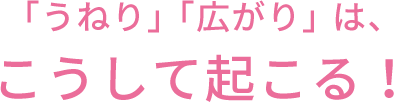 「うねり」「広がり」は、こうして起こる！