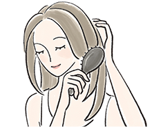 本体上部 植毛面下部
